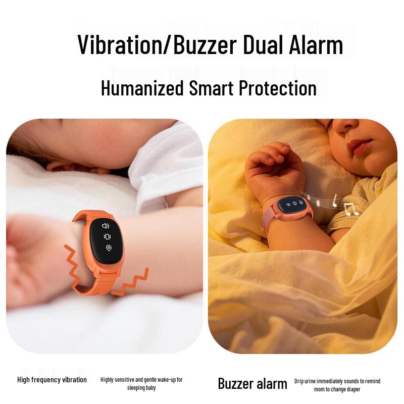 Wireless Bedwetting Alarm for Children and Elderly - Dual Alert Wetness Sensor
