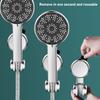 2pcs Suction Shower Head Holder Handheld Showerhead Holder Shower Wand Wall Suction Bracket for Home Black Silver