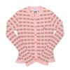 MaiSon KitSun  Baby Fox Patch Check Rib V Neck Women S Cardigan Ow00503kt1120