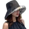 Wide Brim Cotton Summer Hat Women Packable Reversible Floral Bucket Hat UV Sun Protection Wide Brim Summer Beach Cap Double Sided Floppy Sun Hats