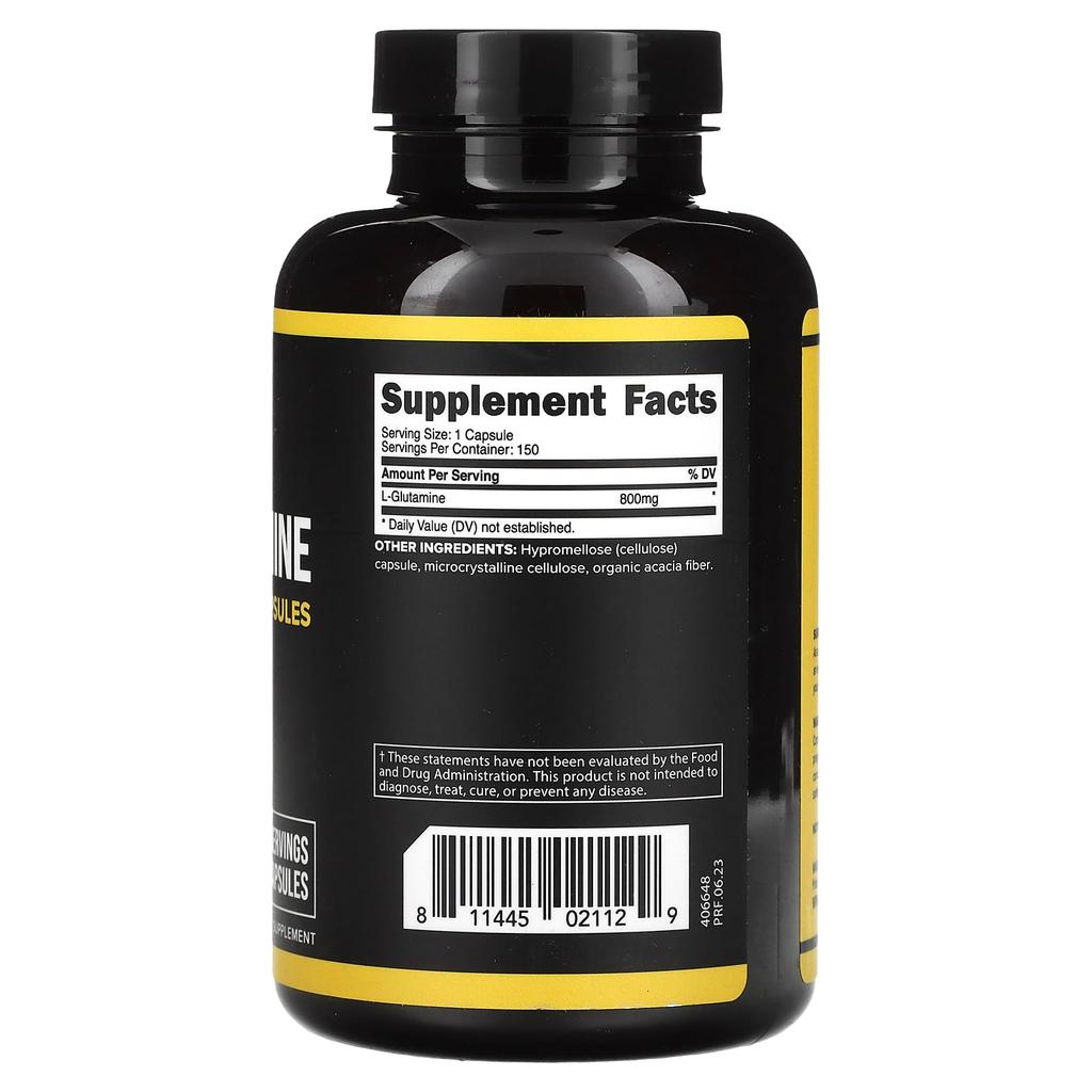 L-глютамин, 800 мг, 150 капсул