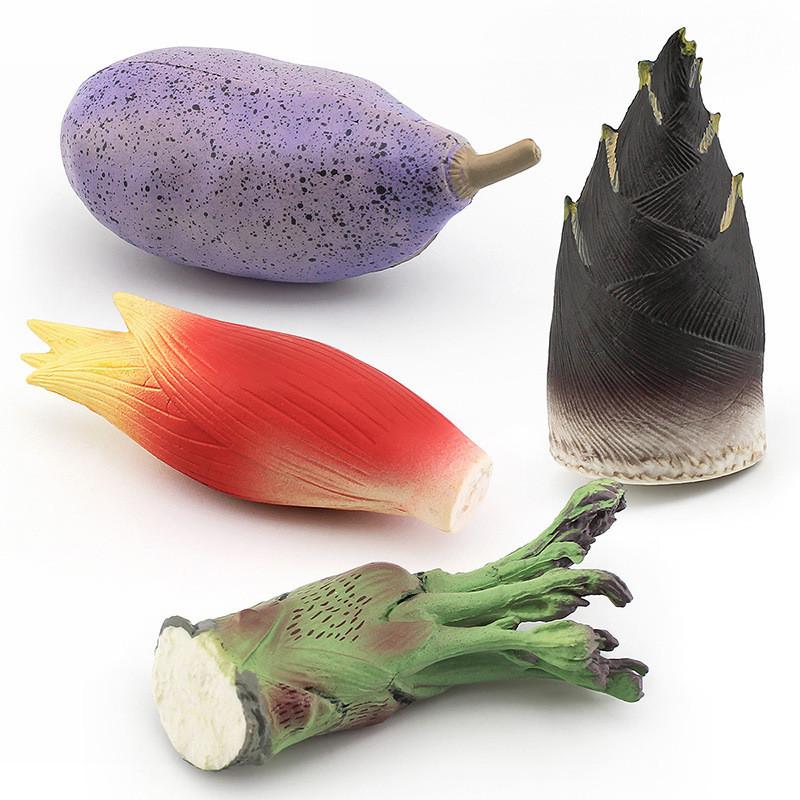 Реалистичный миниатюрный набор горных товаров включает папоротники, инжир, побеги бамбука и многое другое