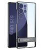 Прозрачный гальванический чехол-кронштейн для телефона Samsung Galaxy S25, ультра-твердый держатель, однотонный защитный чехол