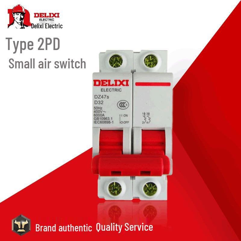 Delixi DZ47s-2P 1A-63A Mini Circuit Breaker Type D Air Switch NXB Replacement