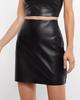Юбка Slim Fit Sexy Unique Black Women Mini из натуральной овчины, дизайнерская кожа