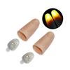 1/1/1pair Thumb Tip Finger Fake Magic Trick Funny Flashing Fingers Funny Prank Party Magician Accessories LED Glow Festival Gift