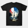 Asian Size Cotton Unisex Tshirt Print T-shirt Eiffel T-shirt No-Cut Print Regular Fit