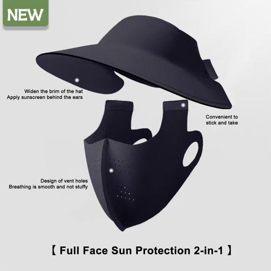 Женская шляпа с защитой лица, солнцезащитная дышащая однотонная шляпа от солнца