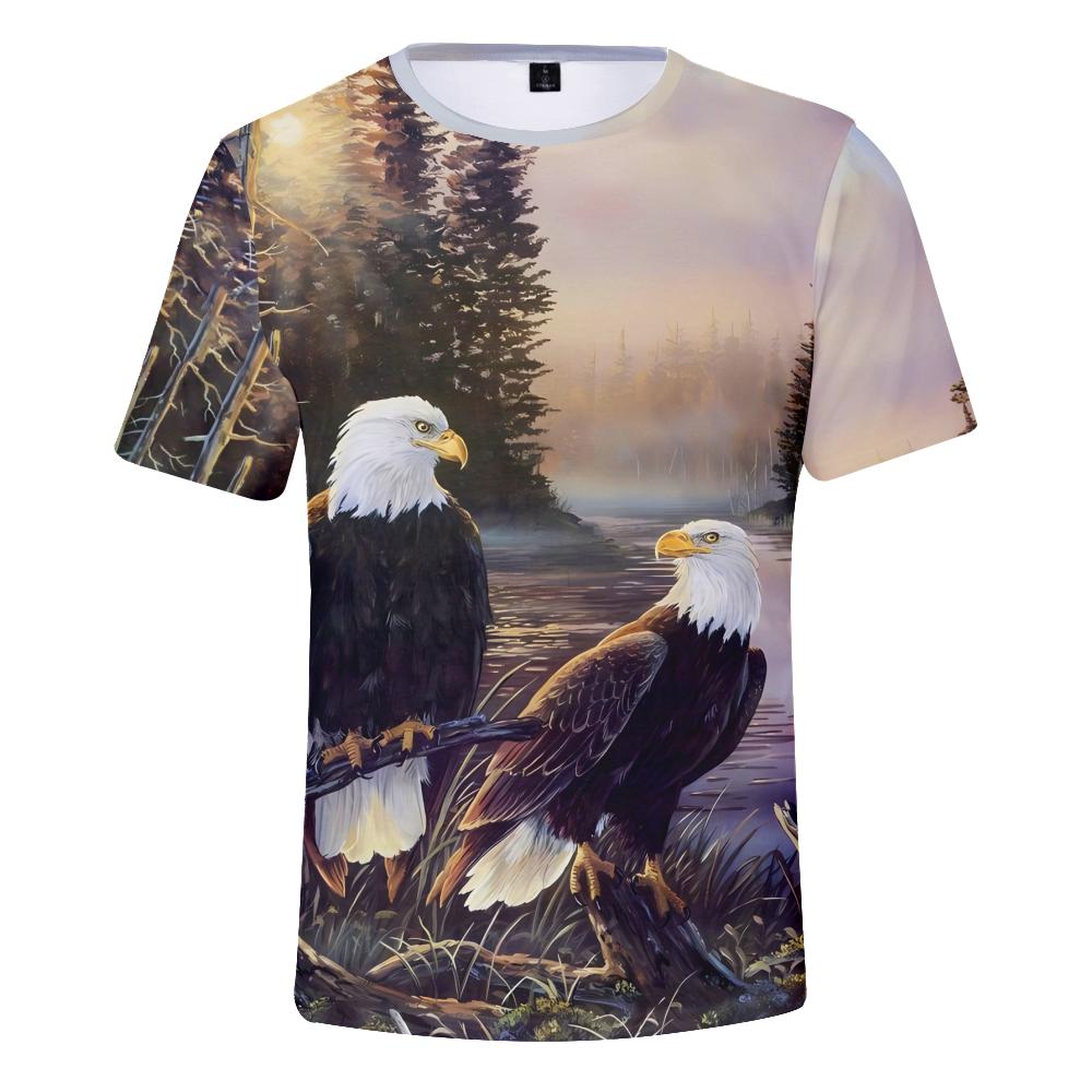 Мужская одежда с рисунком орла и 3D-печатью