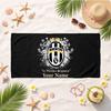 Juventus Fc (16) Custom Name Beach Towel Soft Towel Gift for Beach Pool Swimming Vacation