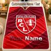 Flannel Blanketracing club de lens Custom Name Text Personalized Soft Warm Throw Blanket Home Decor Gift