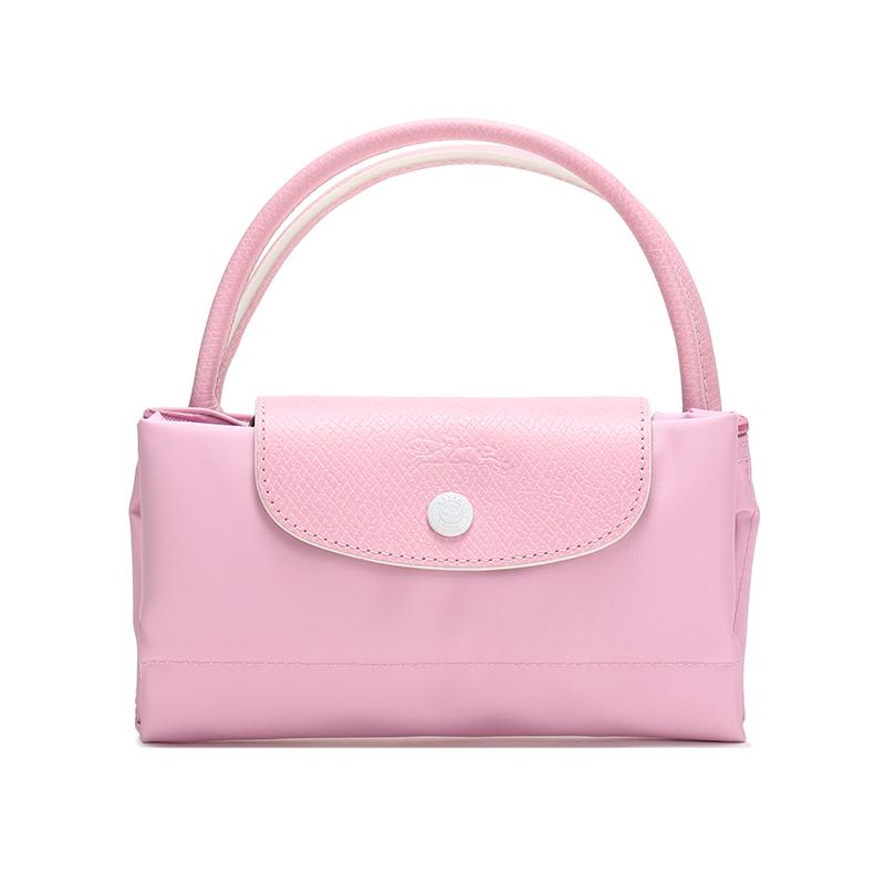 Longchamp Складная тканевая сумка-тоут Le Pliage Club 23, однотонная, с короткими ручками, женская, цвет розовый, 1621619P36