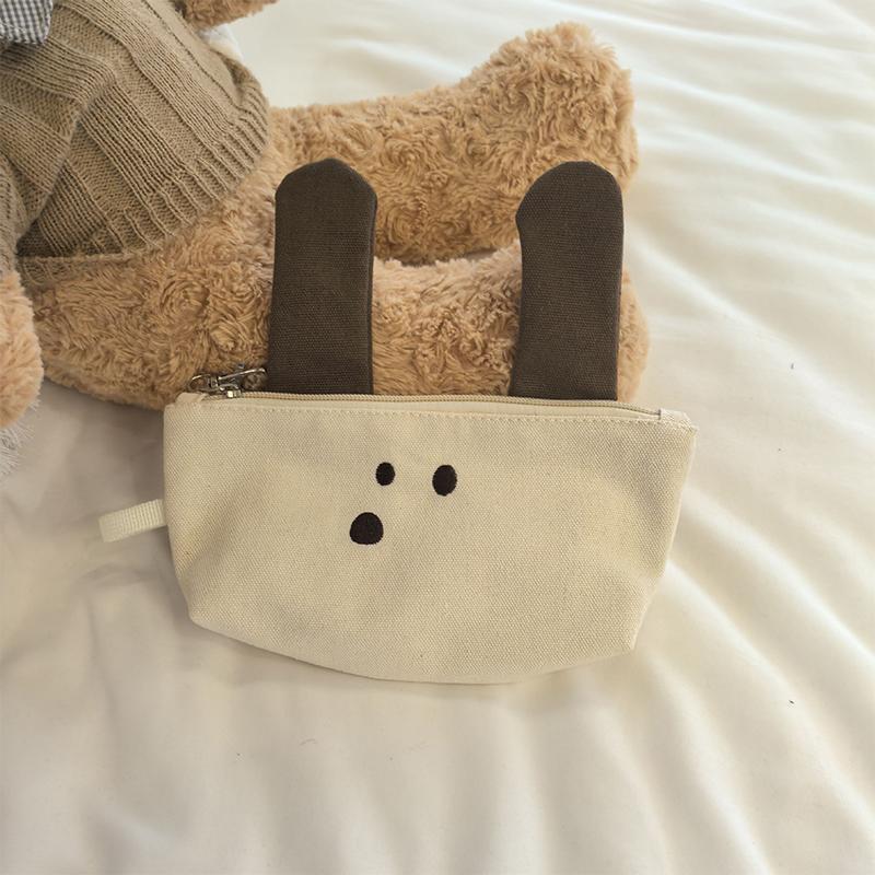 Милая собачка сумка для карандашей на молнии креативный большой вместительный канцелярский чехол многофункциональная холщовая сумка для хранения школьная сумка для канцелярских принадлежностей