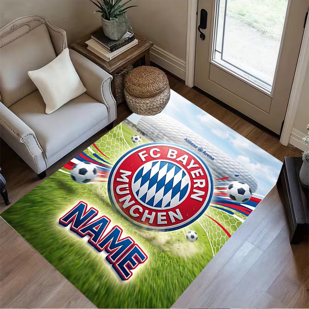 Bayern Munich Poster Area Rug Suitable for Hallway Kitchen Entryway Playrooms Antislip Carpet Anime Office Decor Perfect Gift for Friends & Family