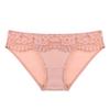 Women Sexy French Ultra Thin Flower Embroidered Lace Low Waist Butt Lifting Panties