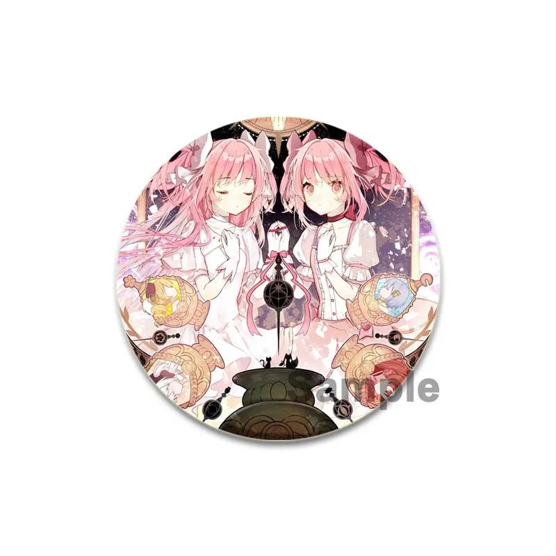 32/44/58 мм Puella Magi Madoka Magica Pin Милая аниме-фигурка Homura Miki Sayaka Брошь Значок для косплея Рюкзак Обувь Ювелирные изделия Аксессуары Подарки
