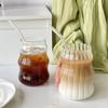 550ml Straws Beer Mugs Transparent Bubble Tea Aesthetic Glass Cups Strawberry Milk Juice Pitcher Coffee Mug Drinkware Cup