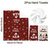 2 Pack Christmas Kitchen Towels Cute Gnome Pattern Absorbent Dish Cloths Festive Home Decor Gift