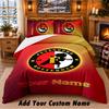 Feyenoord Pattern Bedding 3Pcs Set Custom Name, Bed Sheet And Pillowcases For Home Bedroom