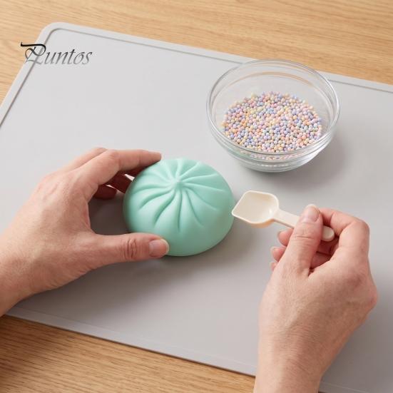 Пустая шарообразная оболочка с пробкой, DIY-оболочка для игрушки-пирожка, Наполняемая форма для булочки, Игрушки-антистресс с пробкой, Набор для имитации приготовления, Снятие тревоги