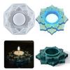 1pcs Silicone Lotus Tea Light Candle Holder Mold Resin Epoxy Mould Casting DIY Craft