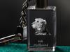 Irish Wolfhound – Crystal key ring with dog photo, illuminated key ring | Art-Dog