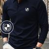 Long Sleeve Polo Shirts for Men, Casual Work Golf T Shirts, Soft Lapel Button Tops for Outdoor Commute Daily Leisure Fashion Wear