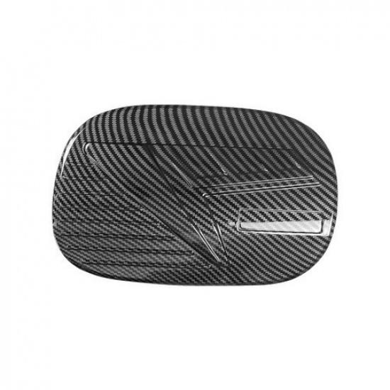 Carbon Fiber ABS Fuel Tank Gas Cap Door Lid Cover Trim For Kia Stinger 2017-
