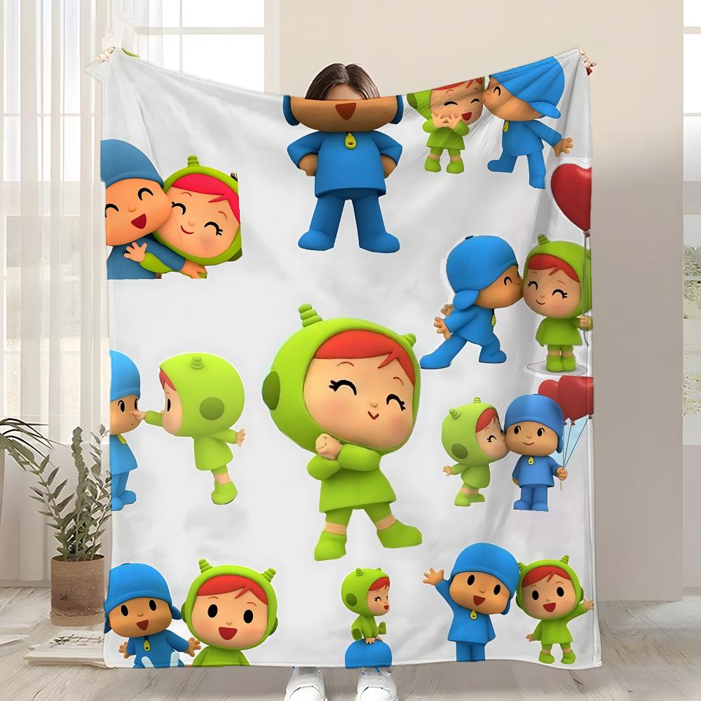 Детское одеяло-плед B-Boy-Girl-Pocoyo, мягкое, теплое, антистатическое, стирающееся, для всех сезонов