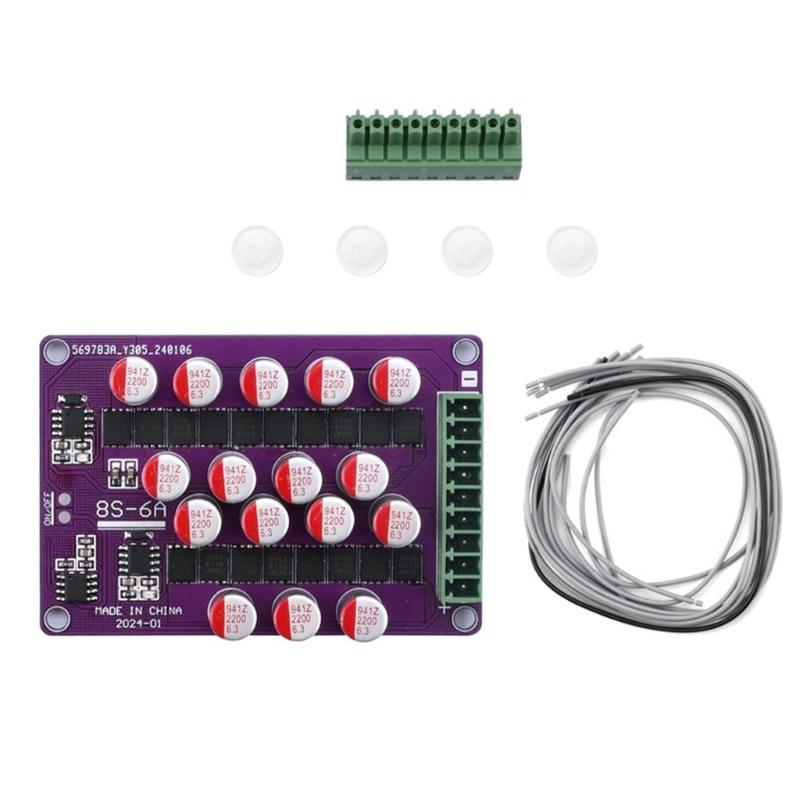 8S 6A Активный балансир заряда аккумулятора Балансировка аккумулятора Активная передача энергии Плата выравнивания Замена