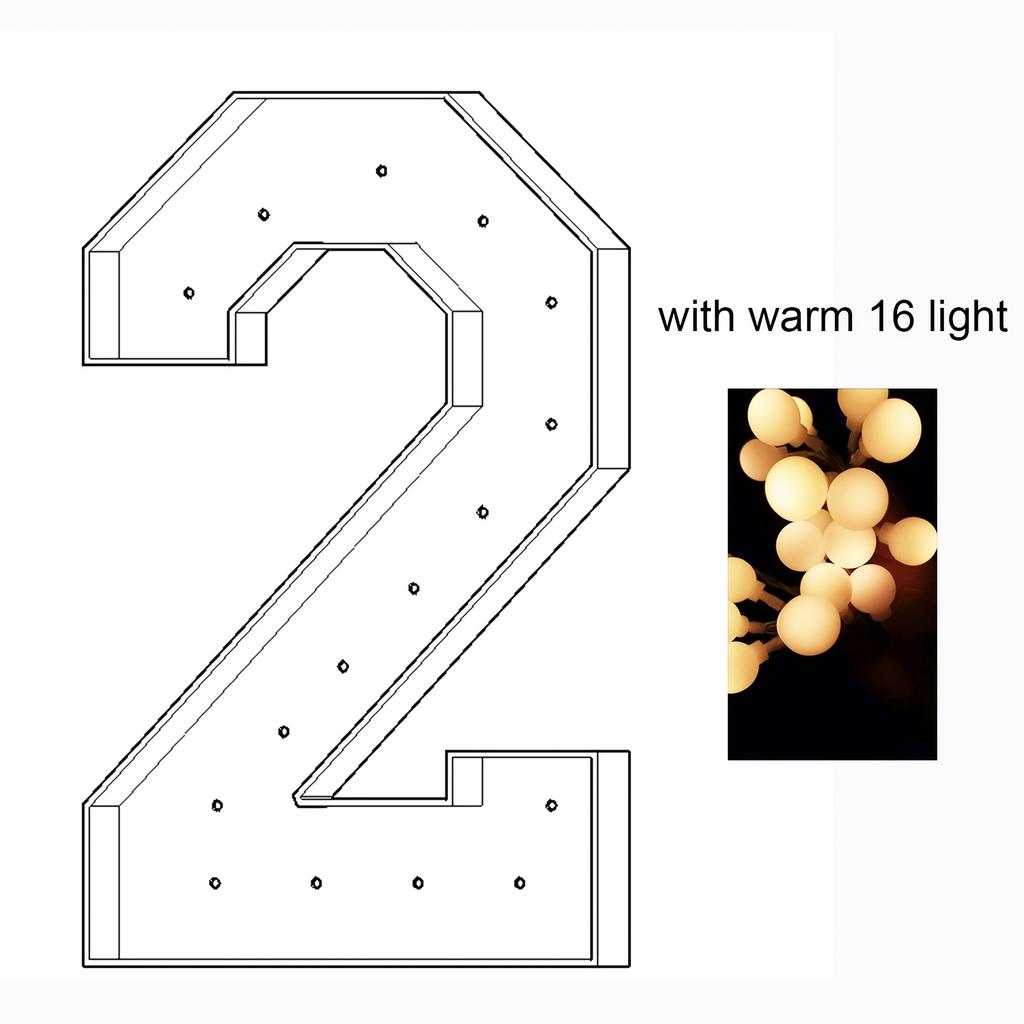 1 шт. 73 см/28,7 дюйма Светящийся цифровой каркас для шаров-маркиз для дней рождения, свадебных юбилеев, выпускных вечеров со светом