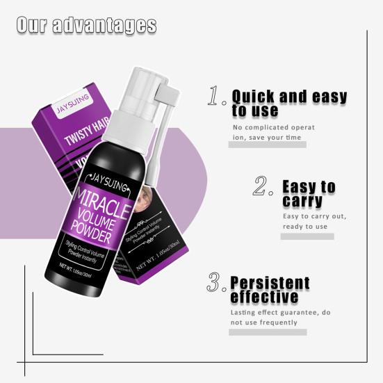30ml Hair Spray Wash-free Long Lasting Hair Volume Increase Compact Mini Thickness Mild Powder Spray