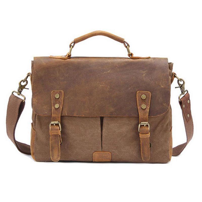 Мужской холщовый портфель