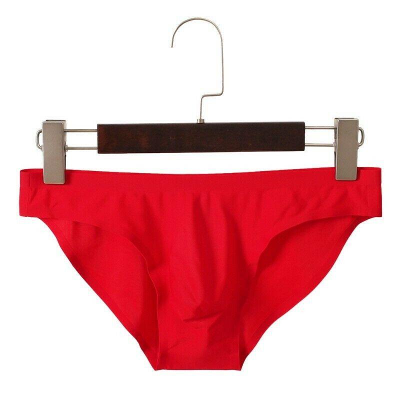 Short Underwear Simple Seamless Breathable Sexy Elastic Underpants Men Low Waist Ice Silk
