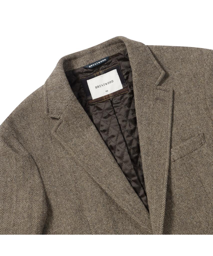 BRENTWOOD [Hunting Jacket] Wool Blended Herringbone Hunting Jacket Brjcw25453Brx