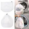 Durable 4 Sizes Nylon Laundry Wash Bag Drawstring Storage Pouch Bag Laundry Care