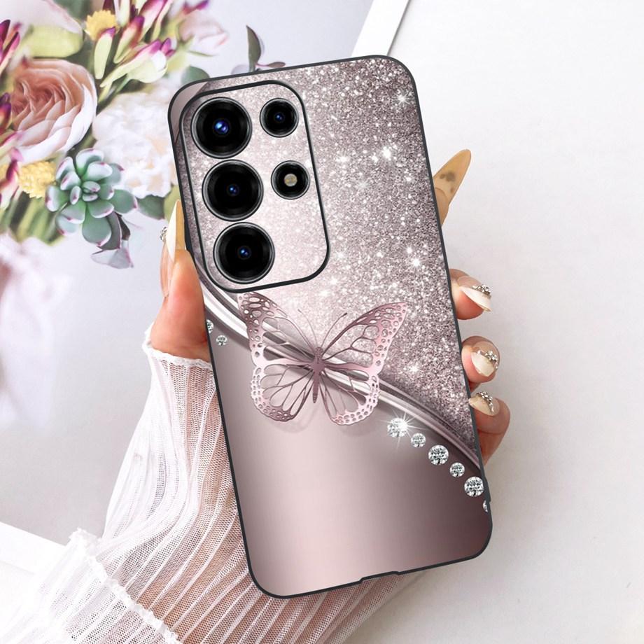 For Itel S26 Ultra Super 26 Ultra 26Ultra Phone Case Soft Black Silicone Cover Butterfly Dragon Cat Floral Painting Bumper Funda