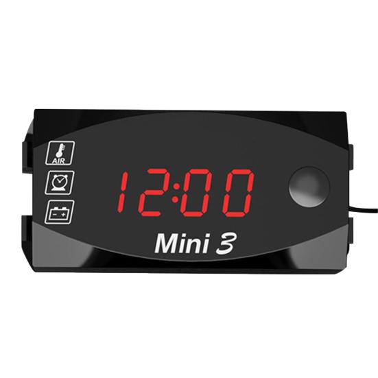 3 в 1 электронные часы, универсальные мотоциклетные вольтметр, термометр, дисплей для часов