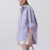 Casual Simple Turn Down Collar Womens Tops Blouses Spring Summer All Match Irregular Loose Shirts