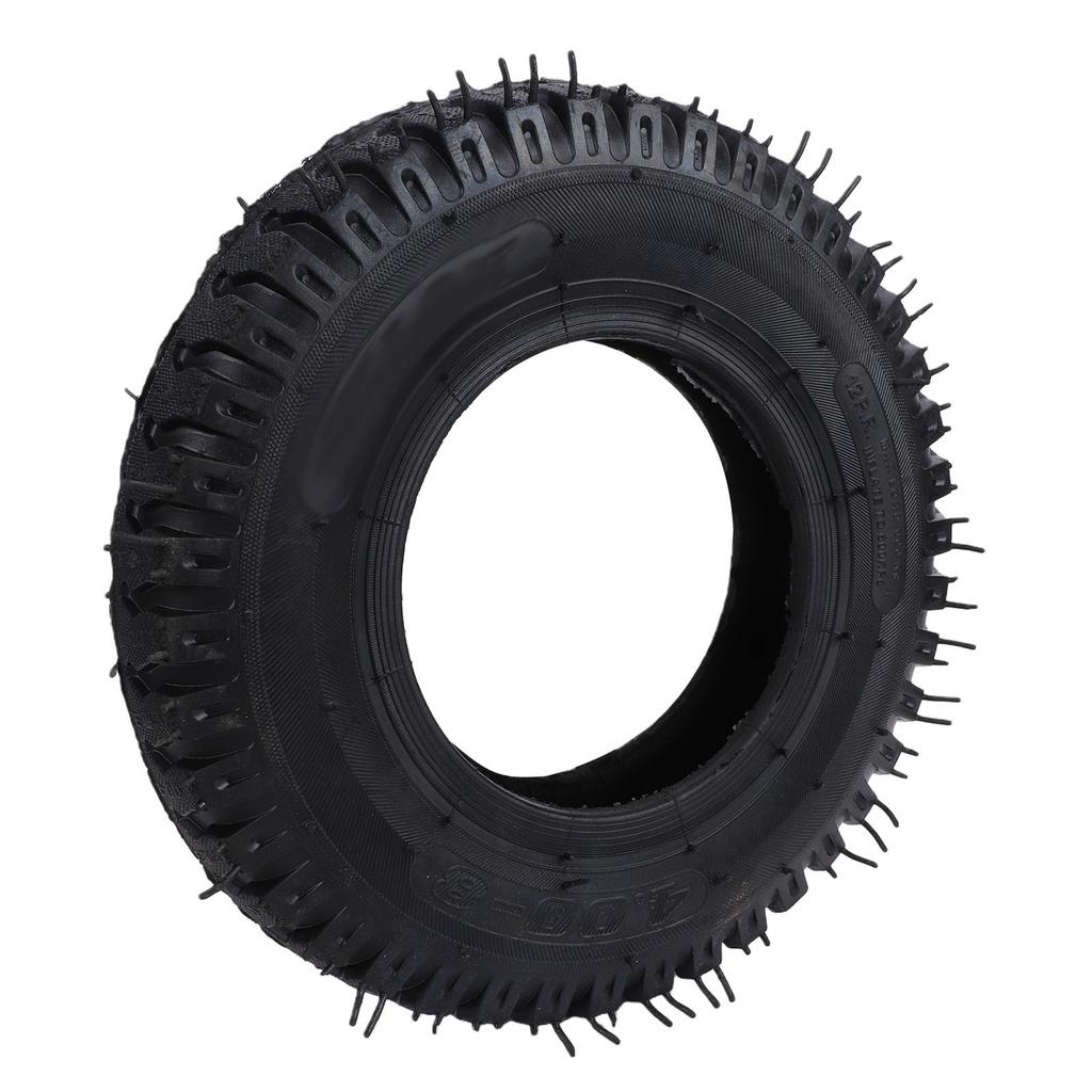 4.00-8 Tractor Tire 4 Ply Thickened Puncture Proof Rubber Tire for Snowblowers Tractors with 8in Rims 120kg Load Capacity 40 PSI