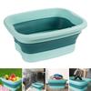 Yousheng Foldable Wash Basin Plastic Portable Pool Foot Bath Basin Kitchen Fruit Vegetable Washing Basin Footbath Tub Camping Laundry Car Wash Basin