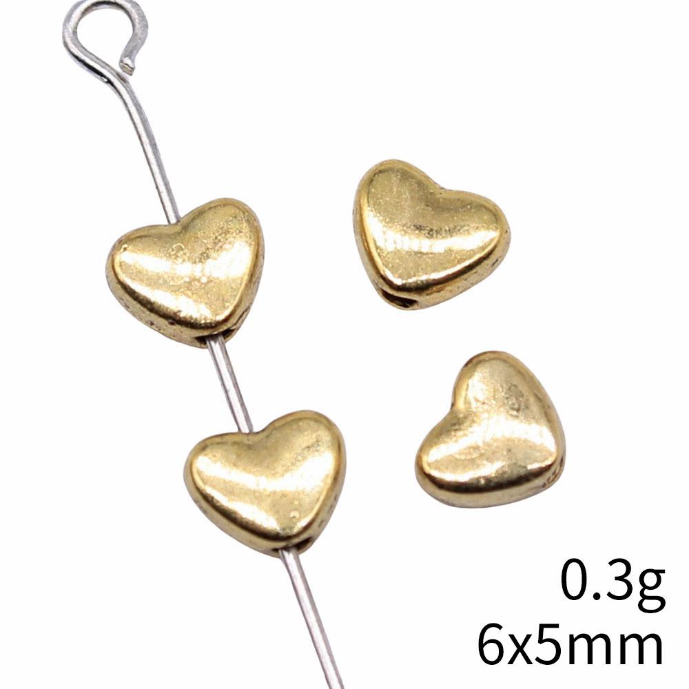 Сердце Свободные Бусины Для Валентиновского Браслета Ожерелья DIY Винтажные Материалы Для Изготовления Украшений Для Шармов