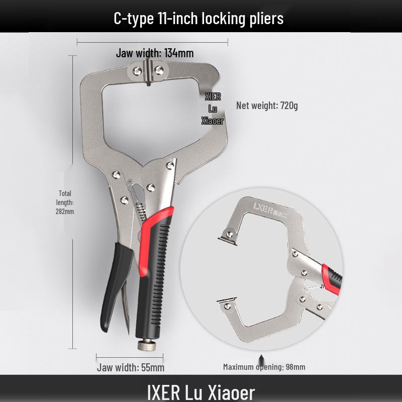 Большие многофункциональные усиленные зажимные клещи-струбцины для деревообработки
