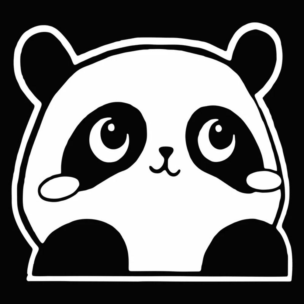 Vinyl Car 3D Panda Stickers Universal Simulation Panda Cars Decal  Car-Styling