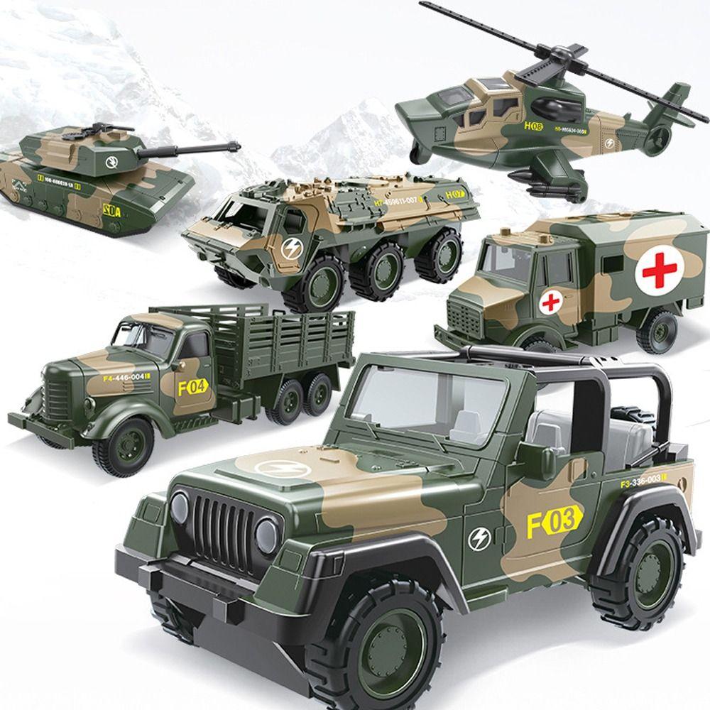 Simulation Tank Model Car Model Toy Armored Vehicle Toy Ornaments Pull Back Cars Children's Toy