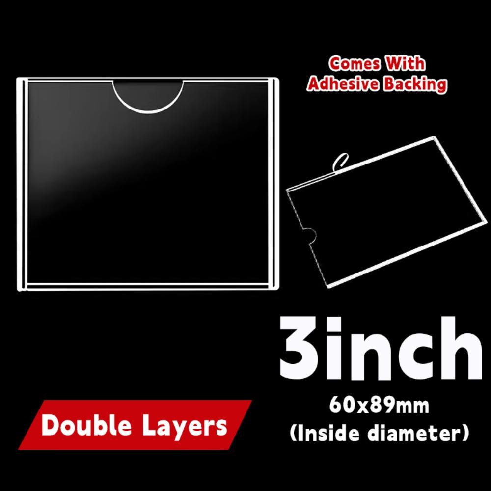 Самоклеящаяся фоторамка Прозрачный держатель для карточек Высококачественный держатель для табличек Подставка для карточек