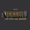 Адаптер-карта M2 NVME, карта-ускоритель M.2 M-Key, полная скорость X4, конвертер M.2 в PCI-E4.0, поддержка 1U сервера, для M.2 SSD 2230-2280