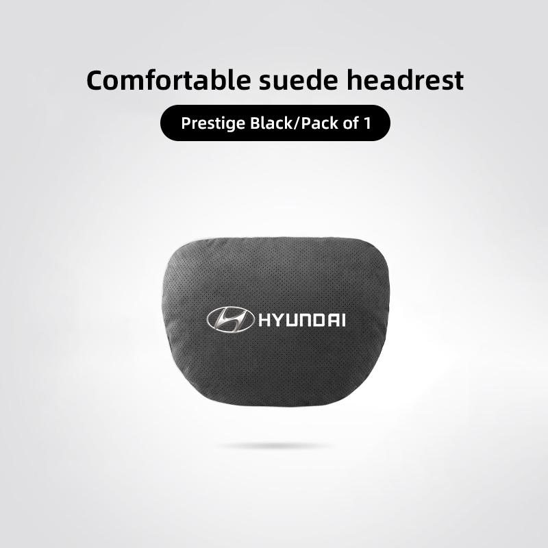 Car Suede Breathable Neck Pillow Memory Foam Lumbar Pillow For Hyundai Creta Matrix Elantra Getz Ioniq Solaris GDI Santafe Equus ZZ39