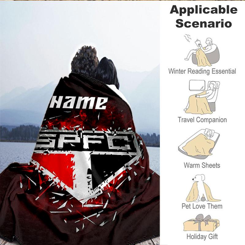 Custom Name SPFC Team Spirit Blanket Lightweight Ideal Bedding Blanket Perfect for Travel, Camping, Living Rooms, Sofas, Christmas gift