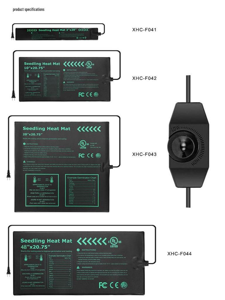Водонепроницаемый нагревательный коврик для рассады